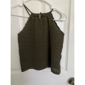 Olive green tank top